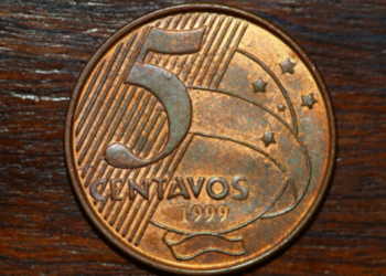 moeda de 5 centavos vale R$ 1 mil