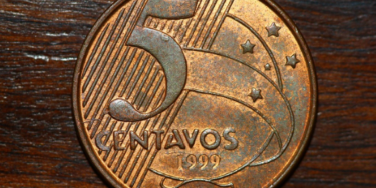 moeda de 5 centavos vale R$ 1 mil