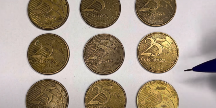 Valor Surpreendente: Moeda de 25 Centavos alcança mais de R$ 200