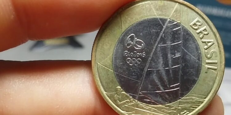 Moeda 1 Real Olimpíadas Vela 2016