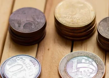 moedas de 10 centavos