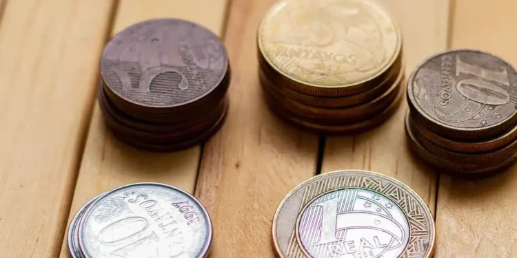 moedas de 10 centavos