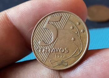 moeda de 5 centavos