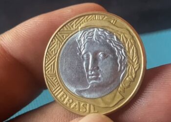 moeda de 1 real que vale uma not