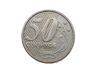 Algumas edições de moedas antigas podem valer muito mais do que você imagina, como essa moeda de 50 centavos de 2000.