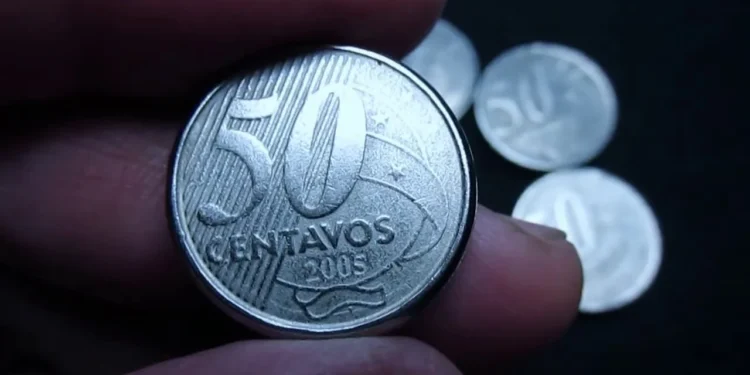 50 centavos vale R$ 150
