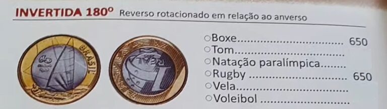 Moedas de 1 real das Olimpíadas do Boxe e do Rugby