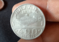 Moeda antiga de 400 réis com erro de cunhagem de 1978
